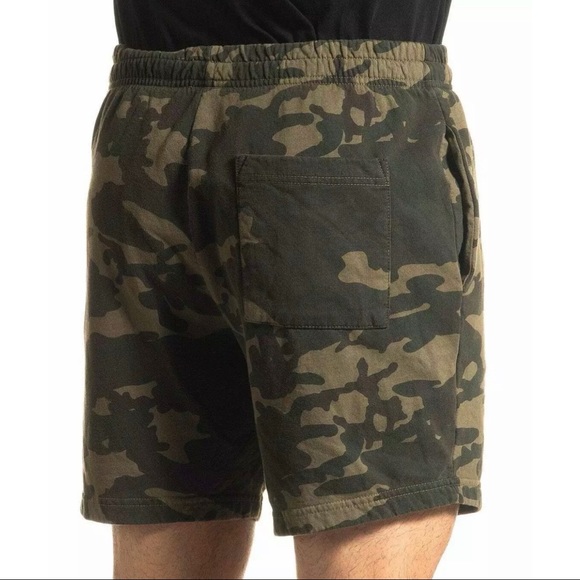 Affliction Men's Sweat short STANDARD Athletic shorts Camo Biker - Picture 3 of 5
